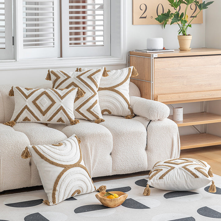 Artistic Geometric Cushion Accent Cushion