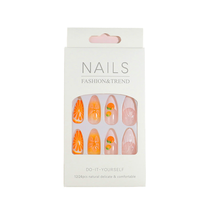 Premium Press-On Nail Set with Decorative Accents Kalsten