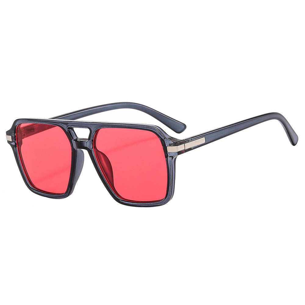 Women's fashionable square sunglasses with elegant metal finish Kalsten