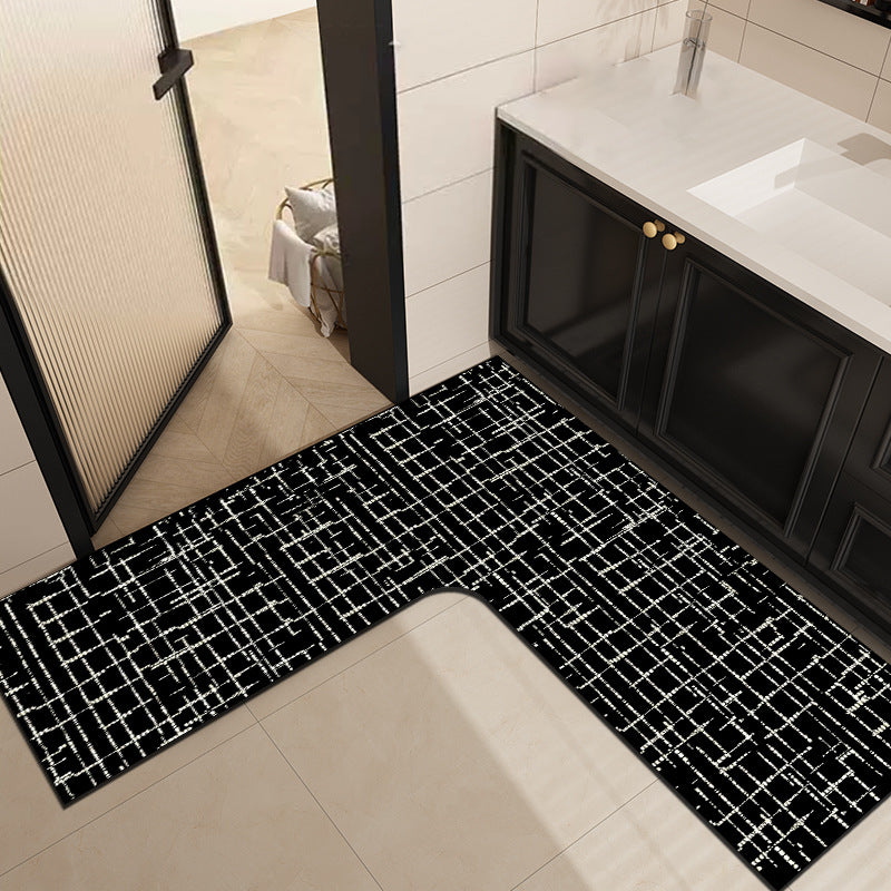 Luxurious Abstract Patterned Bathroom Mat