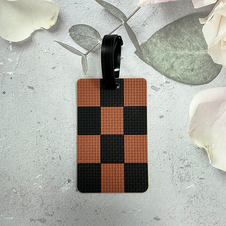 Checkerboard Pattern Luggage Tag Kalsten