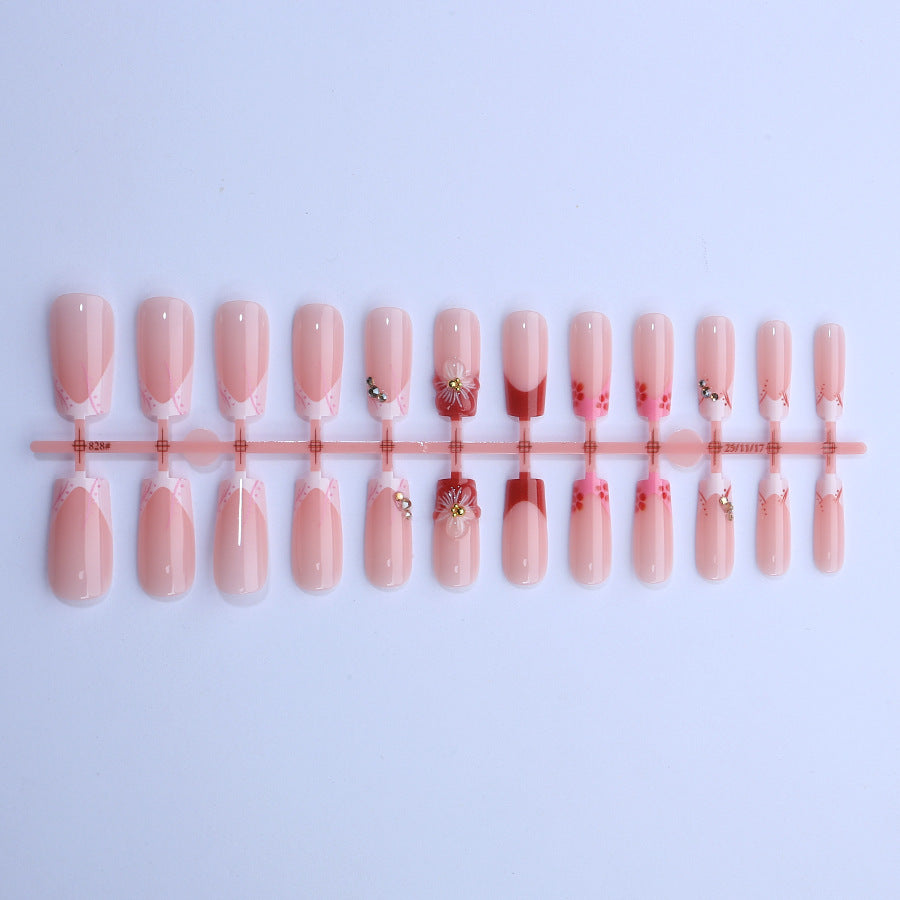 Decorative Floral Press-On Nail Art Kit Kalsten