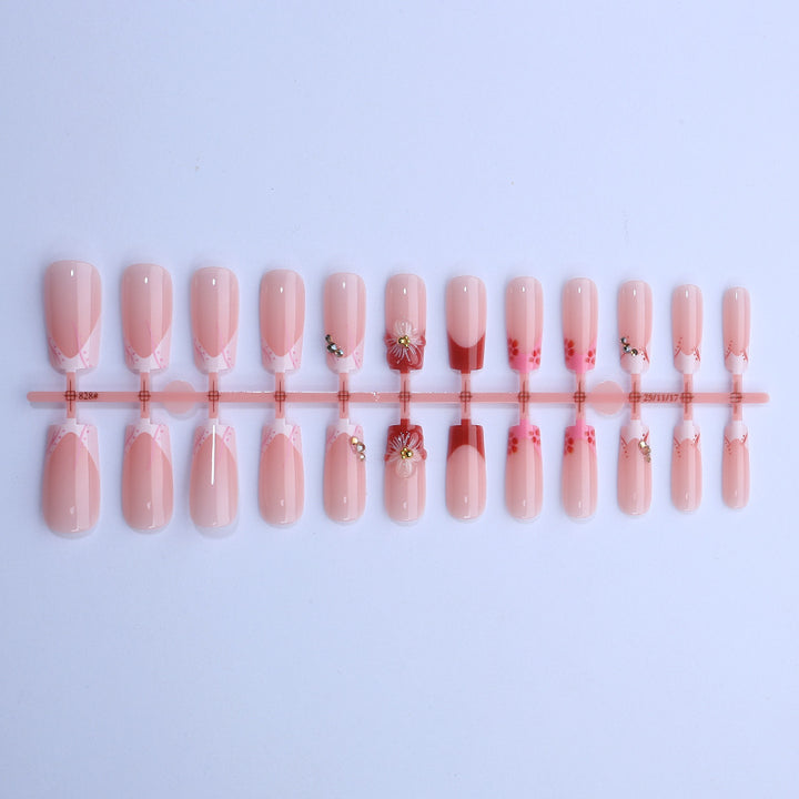 Decorative Floral Press-On Nail Art Kit Kalsten
