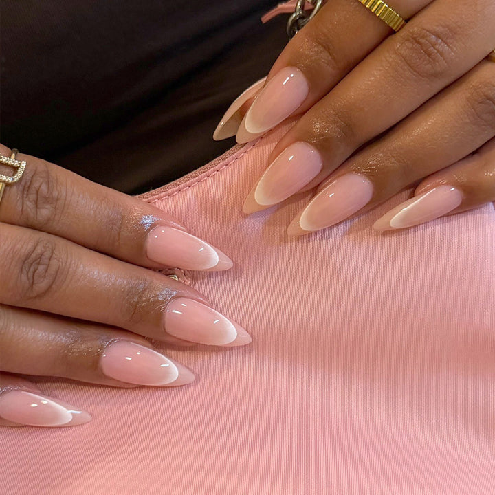 Premium Elegant French Tip Nail Enhancements Kalsten