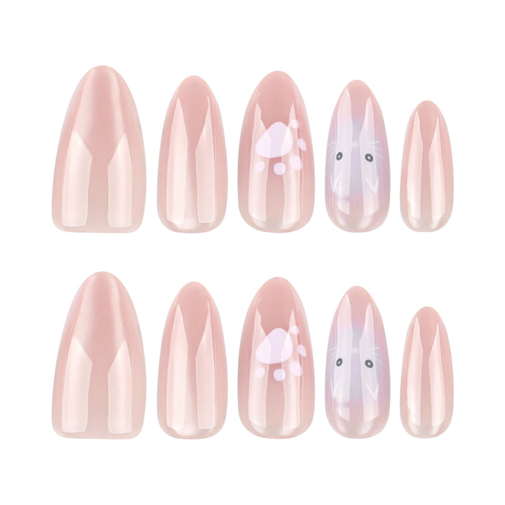 Artificial nail art with animal motifs Kalsten