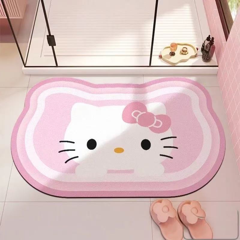 Playful Cartoon Character Bath Rug Decor