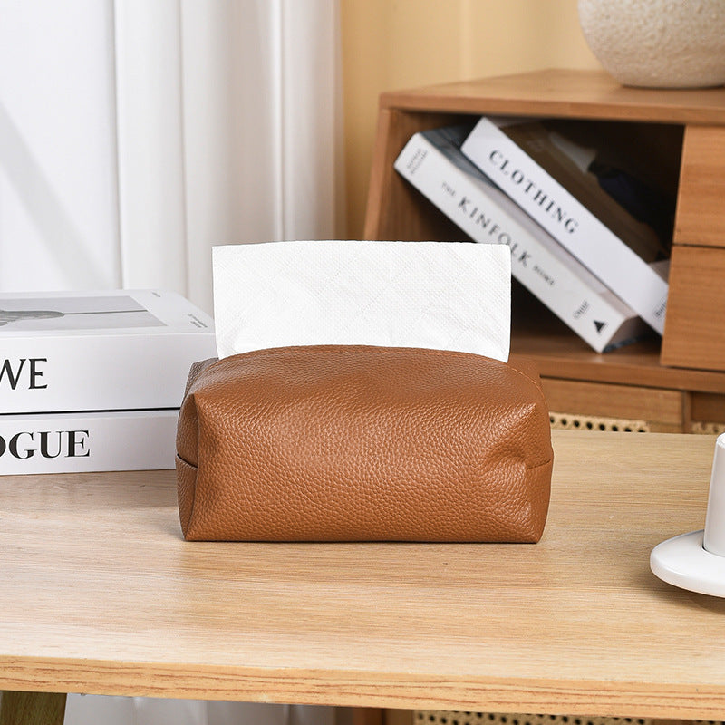 Premium Leather Tissue Box Cover Kalsten