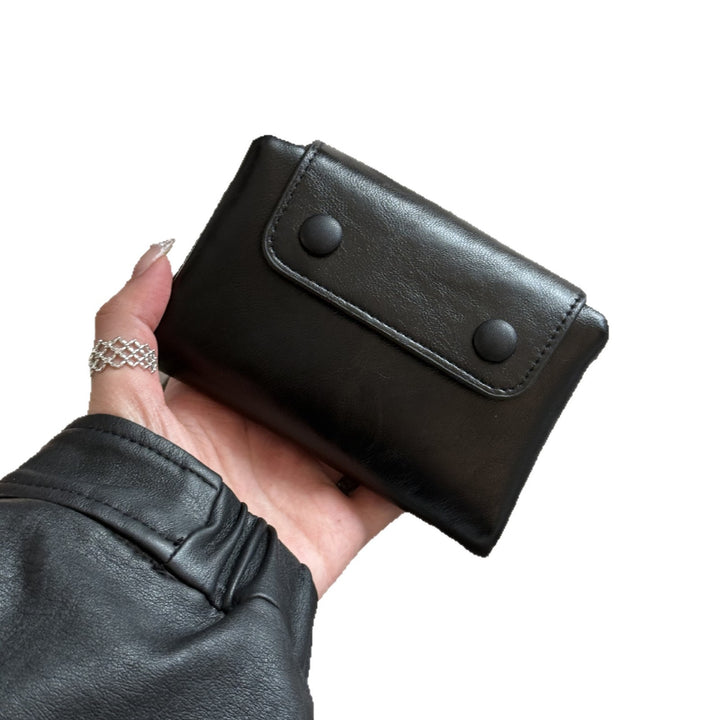 Compact Leather Cardholder Wallet