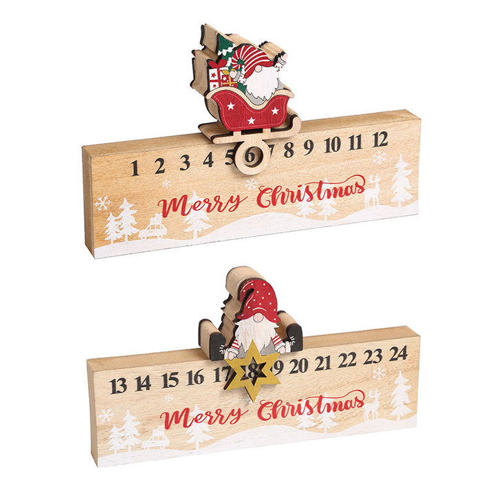 Wooden Advent Calendar Decoration Kalsten