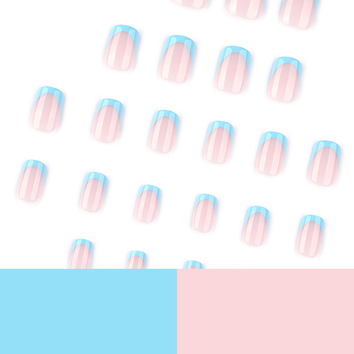 Elegant Manicure Artificial Nails with Pastel Colors Kalsten