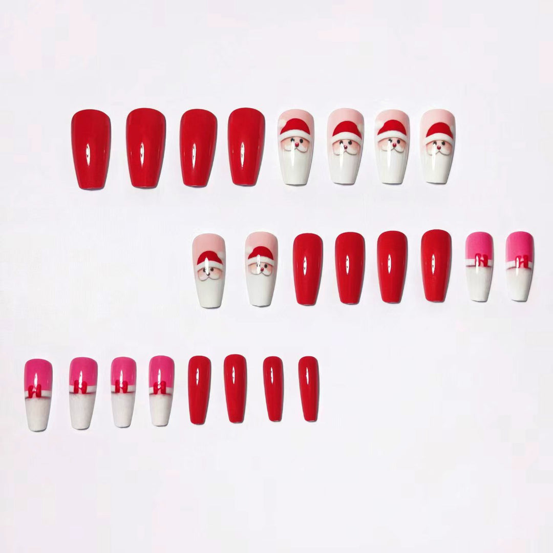 Festive artificial nails with Christmas motifs Kalsten