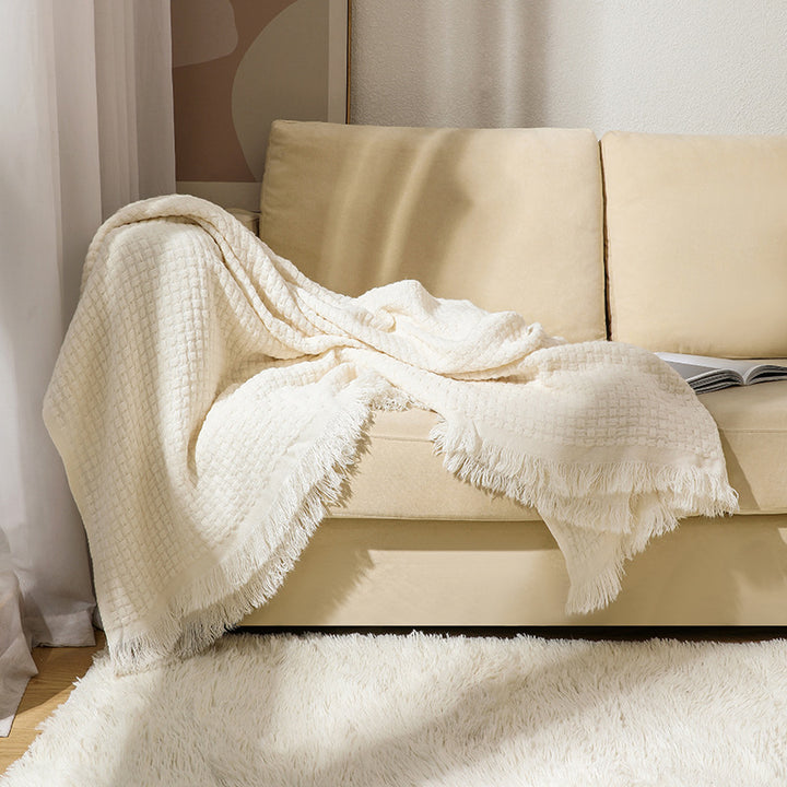 Textured Luxury Throw Blanket Kalsten