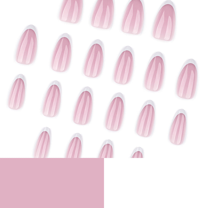 Artful nail extensions with elegant gradient and precise French tip Kalsten