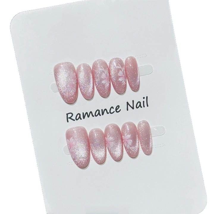 Floral Design Press-On Nail Set Kalsten
