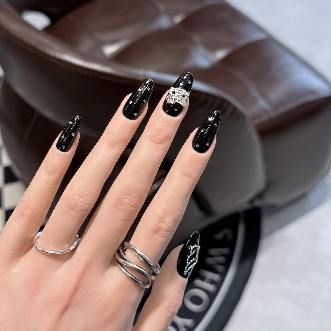 Elegant Starry Night Art Press-On Nail Set Kalsten