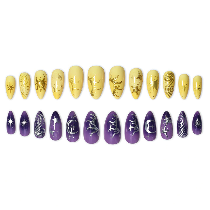 Artistic Abstract Nail Art Extensions Kalsten