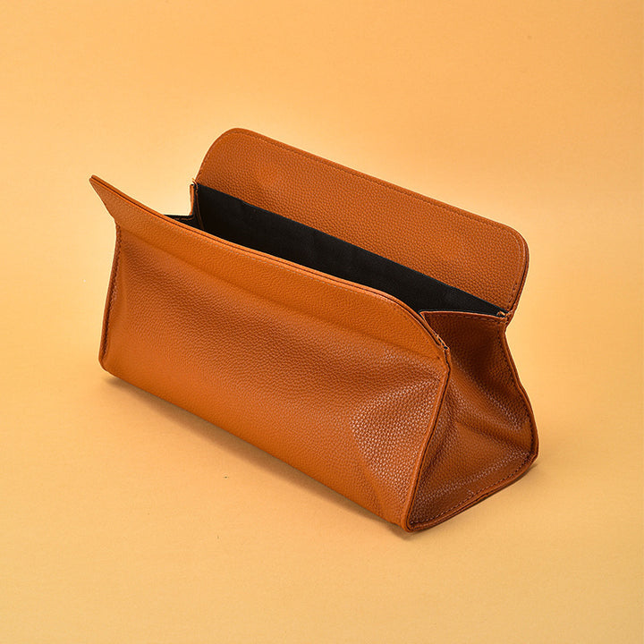 Textured Leather Cosmetic Pouch Kalsten