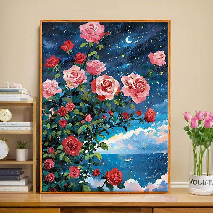 Floral Butterfly Canvas Art Print Kalsten