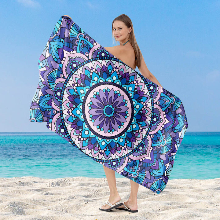 Beach towel with artistic mandala design Kalsten