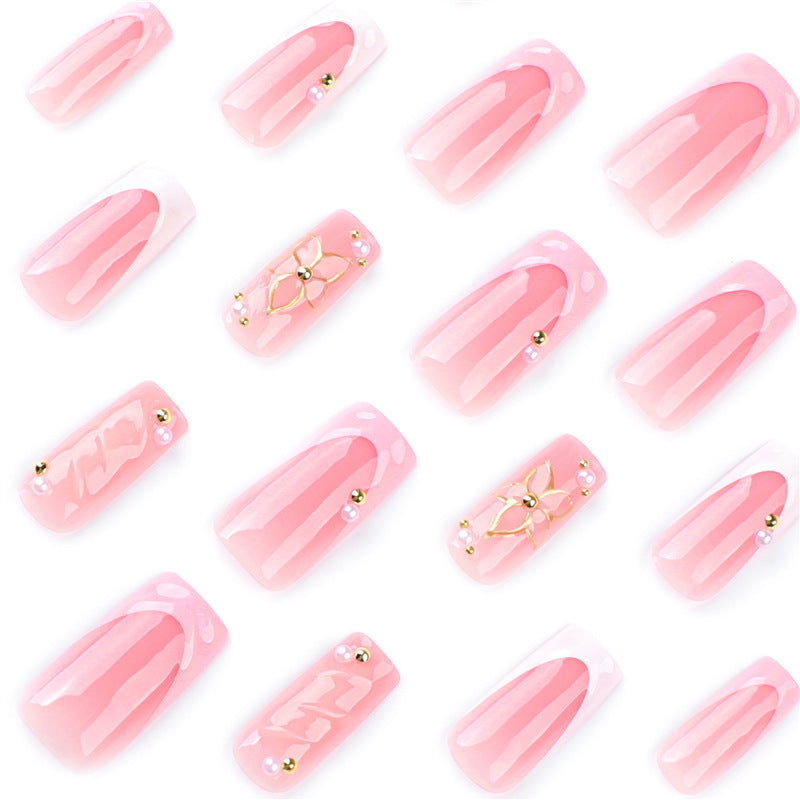 Artistic Floral Design Press-On Nail Art Kalsten