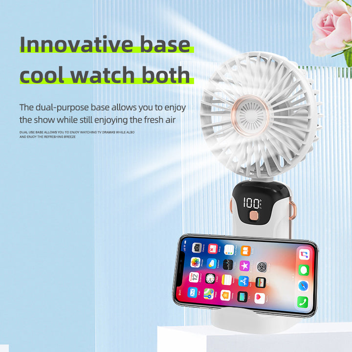 Women's portable table fan with LED display Kalsten