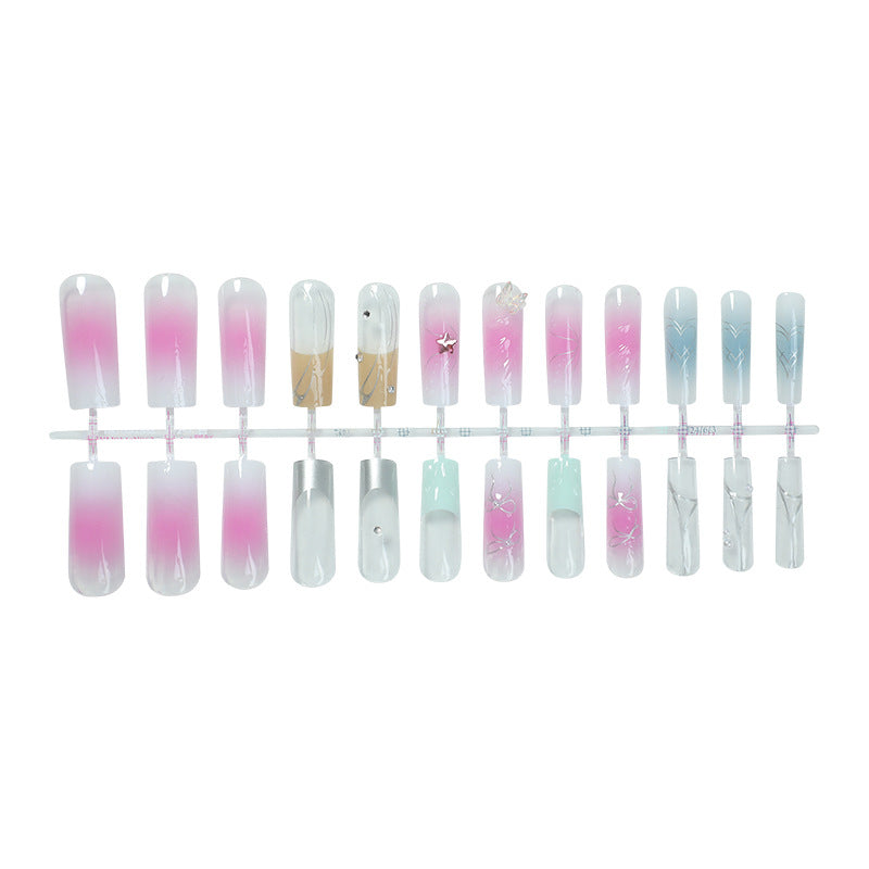 Gradient Press-On Nail Art Set Kalsten