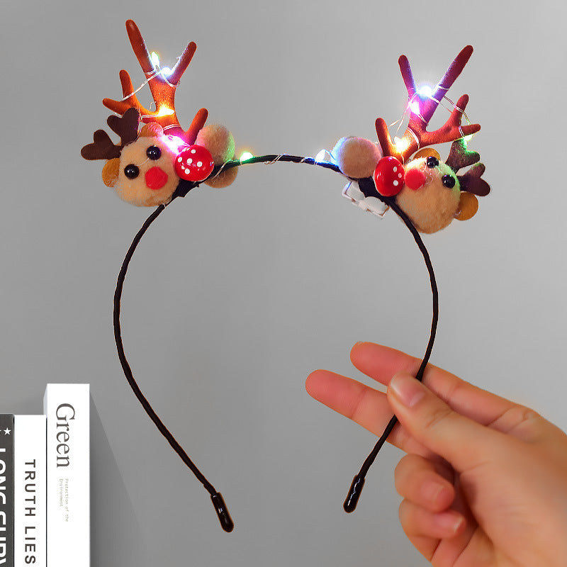 Festive Reindeer Antler Headband