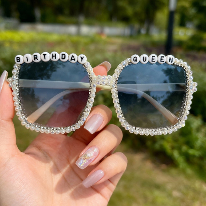 Statement Pearl-Embellished Sunglasses Kalsten