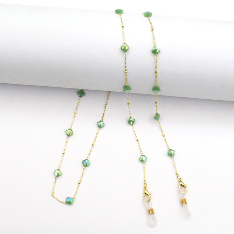 Elegant Crystal-Designed Eyewear Chain Kalsten
