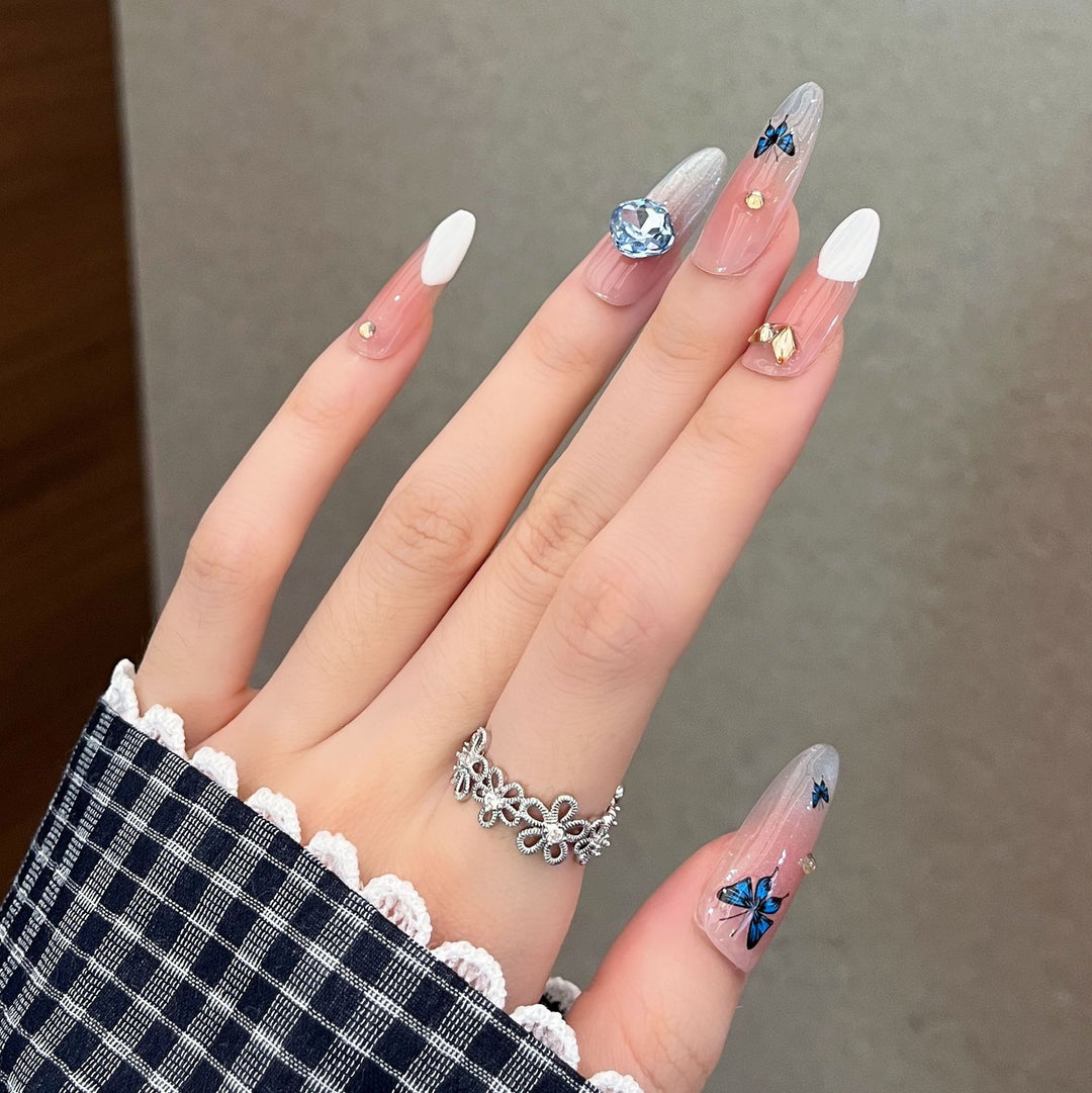 Decorative Rhinestone Press-On Nail Extensions Kalsten