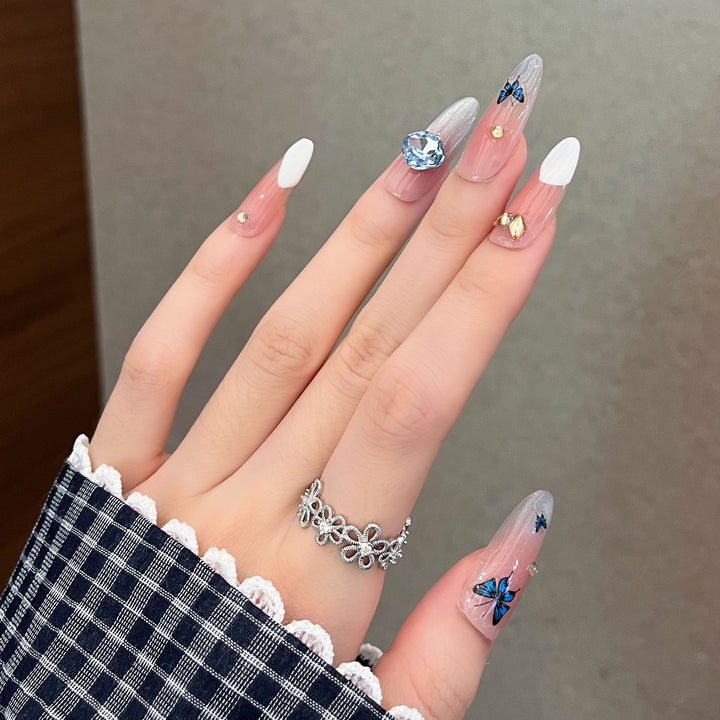 Decorative Rhinestone Press-On Nail Extensions Kalsten