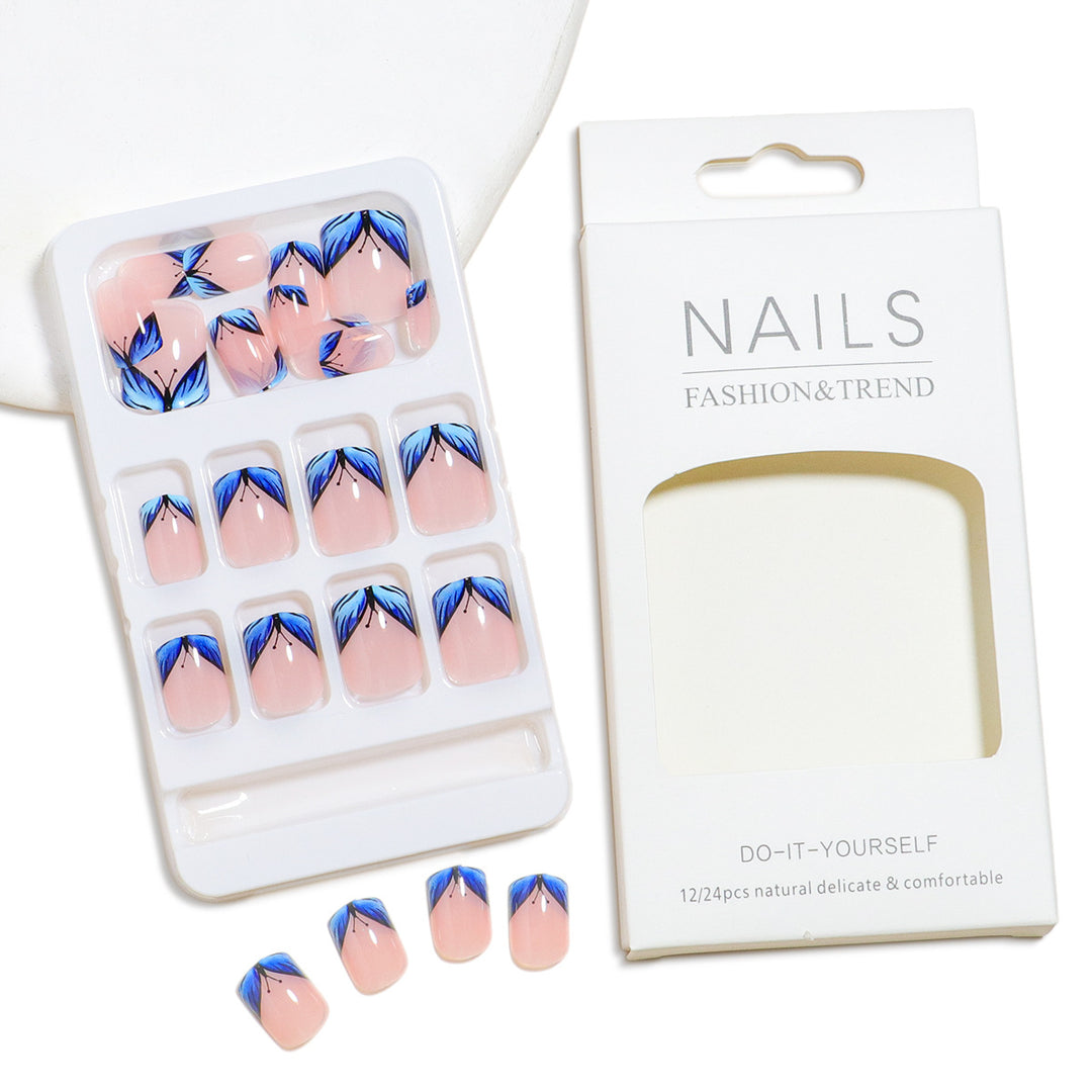 Premium Floral Design Press-On Nail Set Kalsten