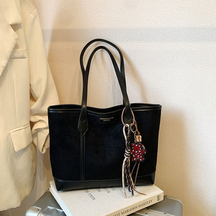 Spacious Suede Tote Bag Kalsten