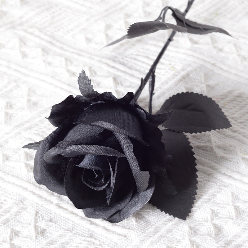 Realistic Silk Rose Decoration