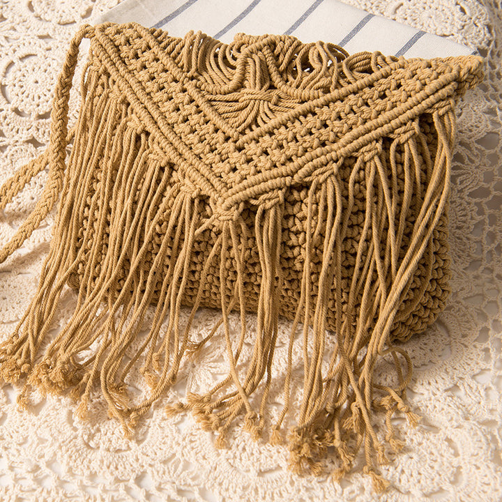 Hand-knotted Macrame Shoulder Bag Kalsten
