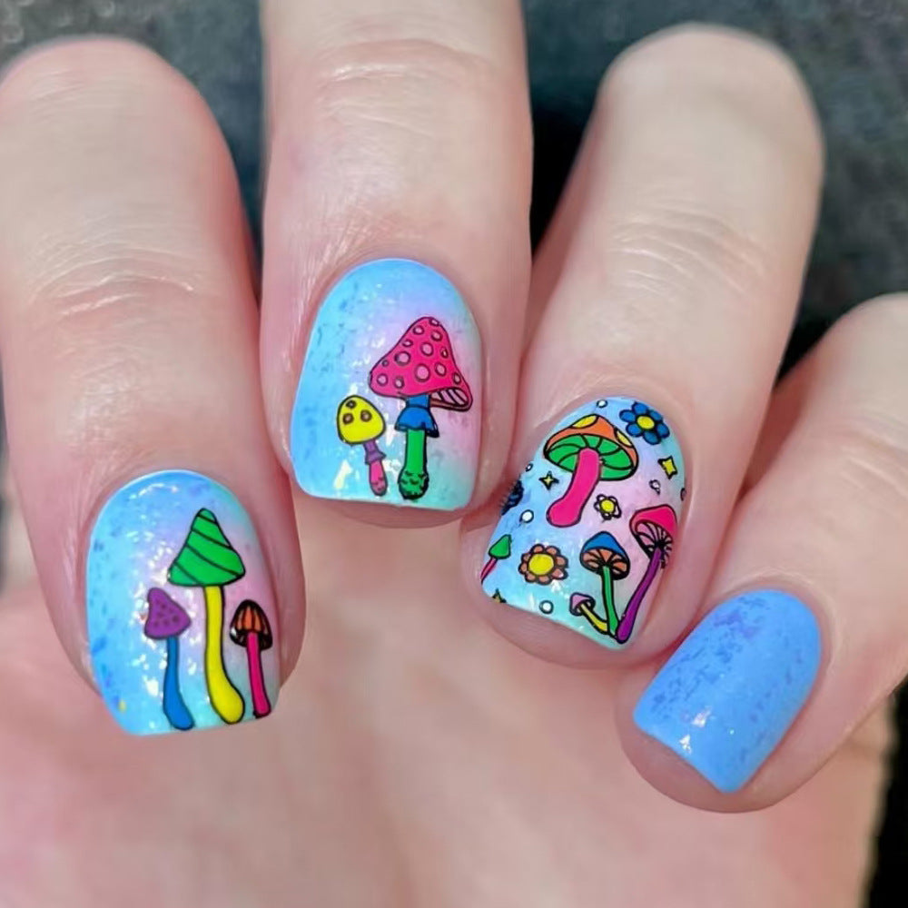 Whimsical Mushroom-Themed Press-On Nails Kalsten