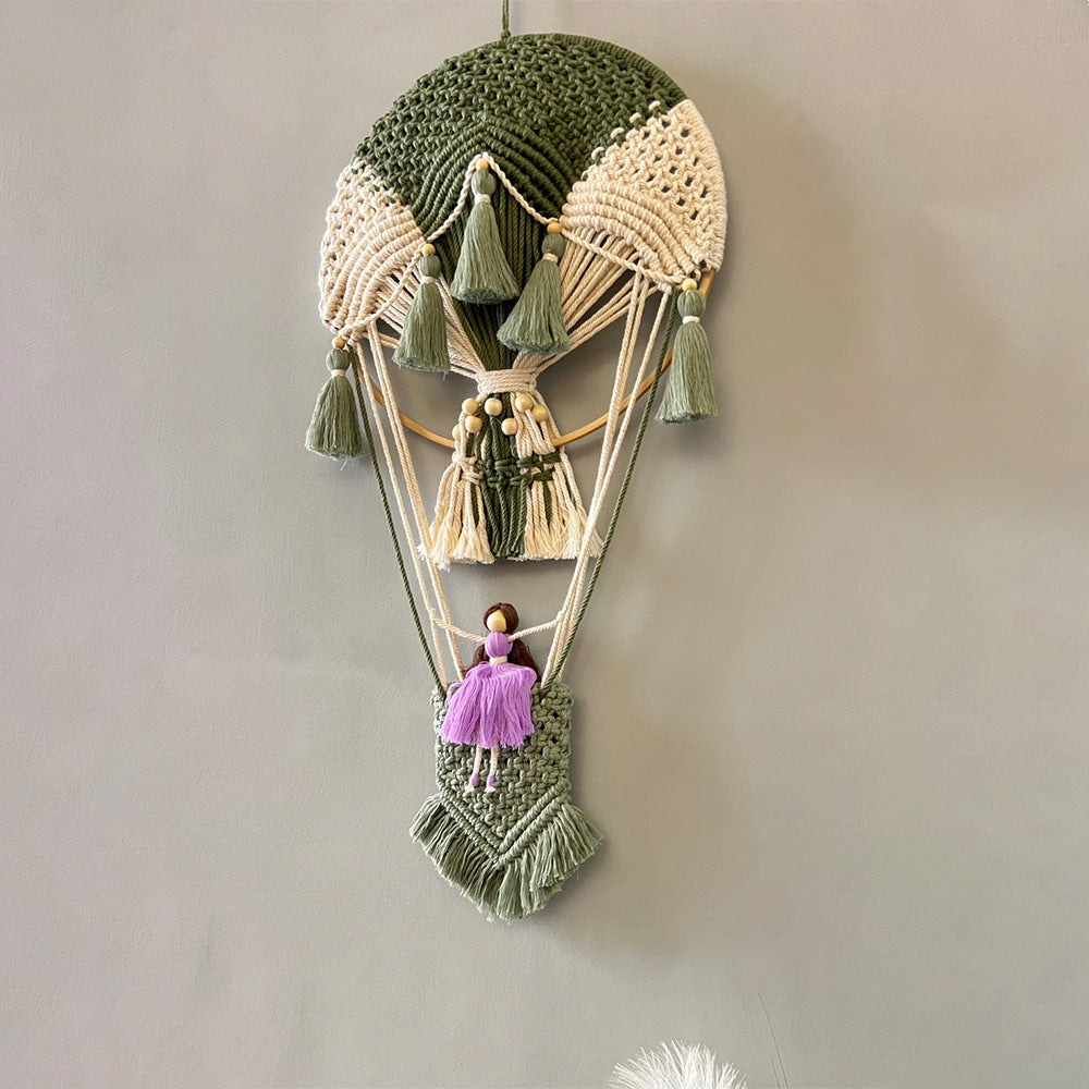 Macrame Decoration in Hot Air Balloon Design