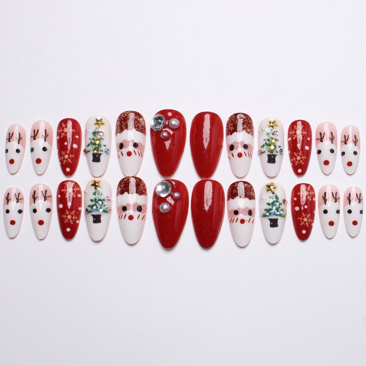 Creative artificial nails with Christmas motif Kalsten