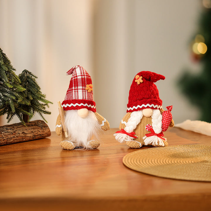 Decorative Christmas gnome figure with hat Kalsten