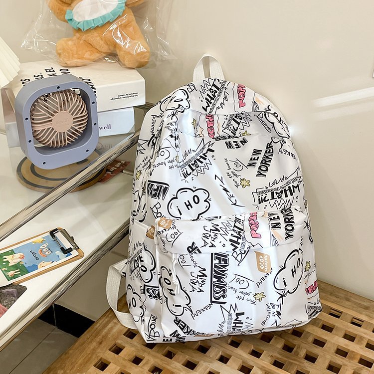 Backpack with Creative Graffiti Design Kalsten