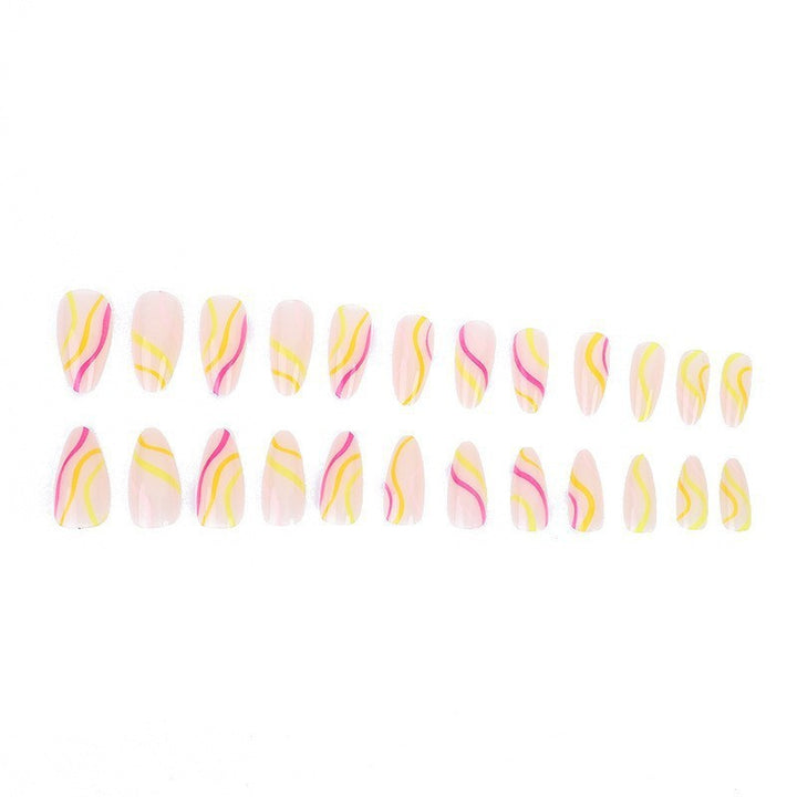 Artistic Stiletto Nail Art Design