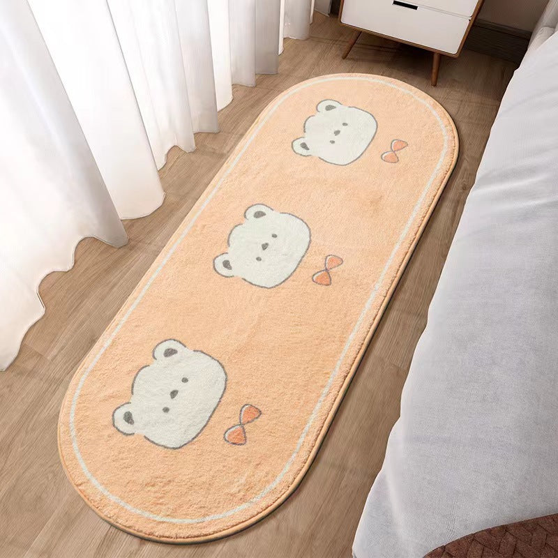 Plush Cartoon Bear-Themed Area Rug