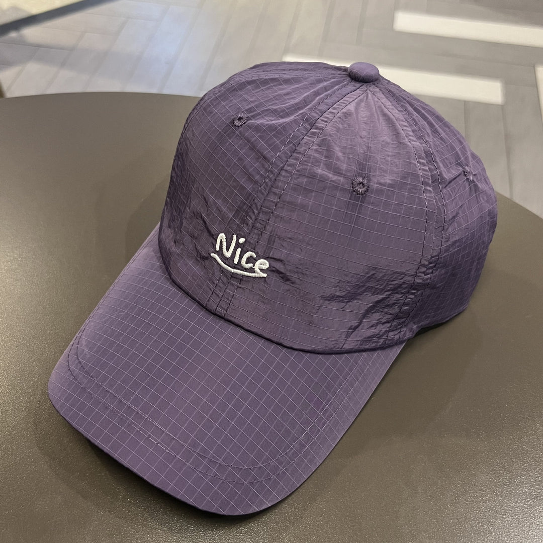 Lightweight Grid Pattern Baseball Cap