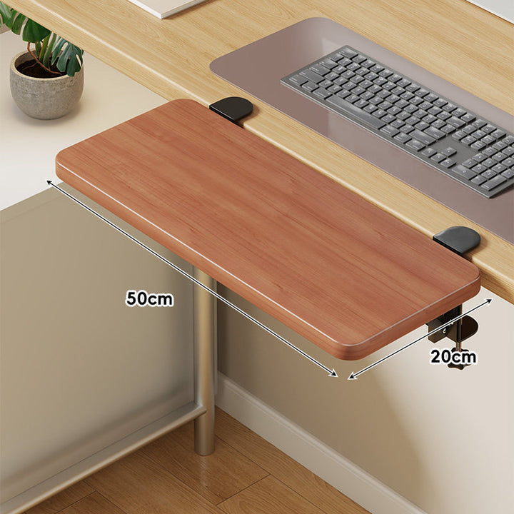 Under-Desk Sliding Keyboard Tray and Desk Extender with Smooth Glide Mount