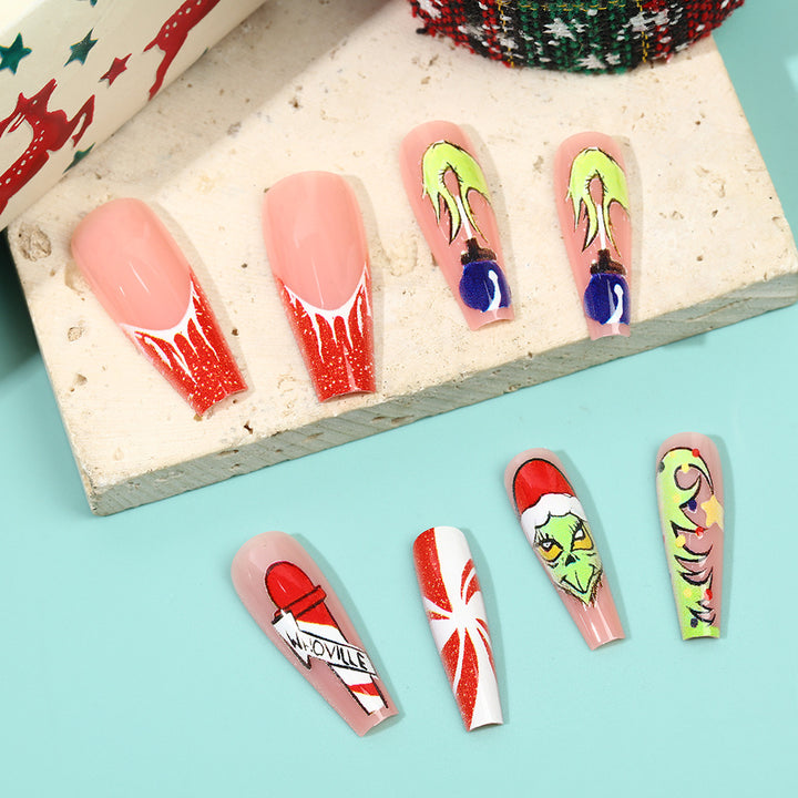 Creative Nail Art Set with Festive Christmas Motifs Kalsten