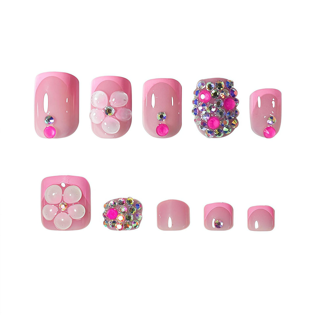 Artistic Floral Press-On Nail Set Kalsten 1787913642
