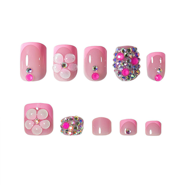 Artistic Floral Press-On Nail Set Kalsten 1787913642