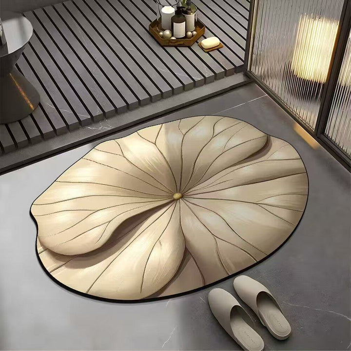 Floral Design Bath Mat Kalsten