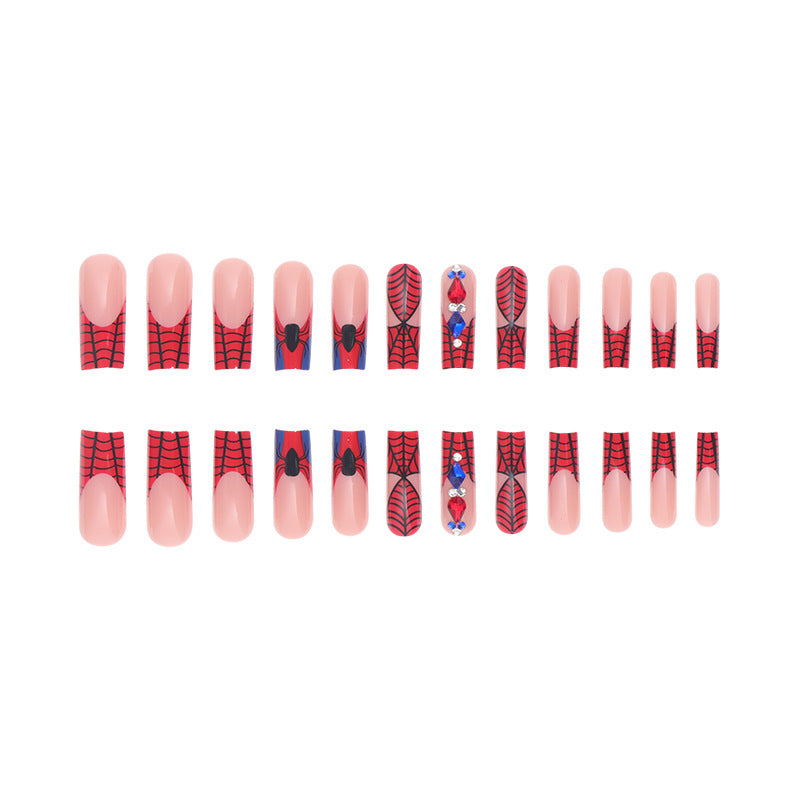 Spider-Man Inspired Press-On Nail Art Kalsten
