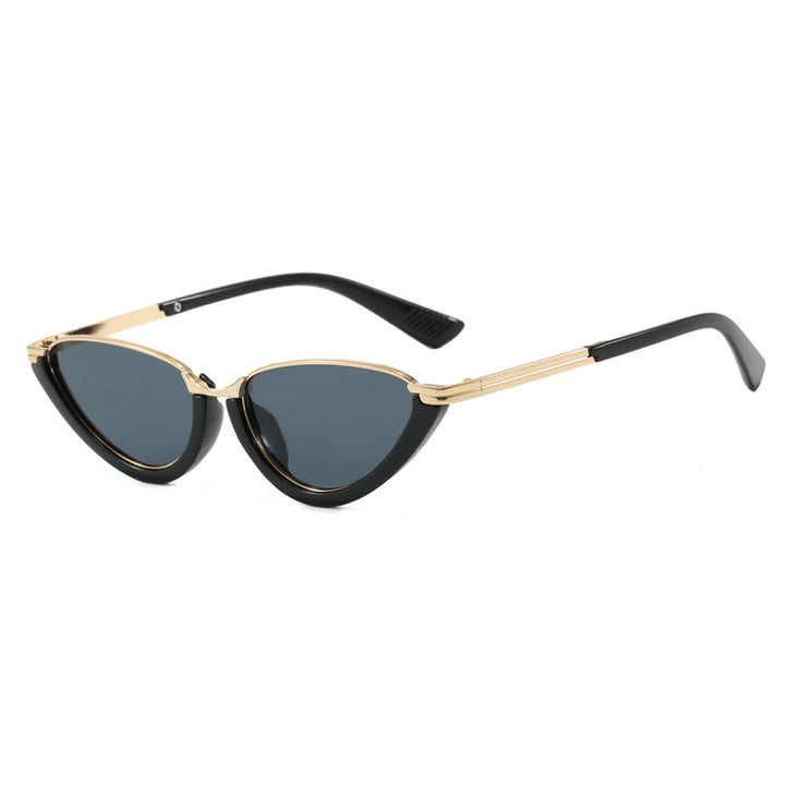 Women futuristic Cat-Eye sunglasses with golden accents Kalsten